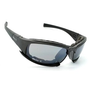 Тактичні окуляри X7, чорні, 4 лінзи