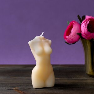 Декоративна свічка фігурна силует Жінки 12921 (шампань)