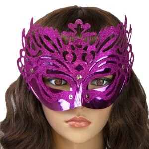 Венеціанська маска Ізабелла малинова