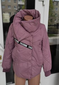 Куртка жіноча демісезонна колір темна пудра код П634-1