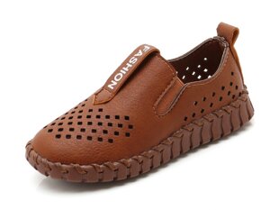 Туфлі дитячі дихаючі PU-шкіра Fashion коричневі, розмір 29