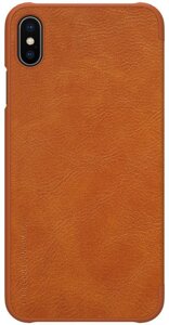 Чехол-книжка Nillkin Qin Leather Case Apple iPhone XS Max Brown