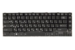Клавiатура для ноутбука TOSHIBA Satellite C800 чорний, чорний фрейм