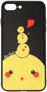 Чехол-накладка TOTO Cartoon Print Glass Case Apple iPhone 7 Plus/8 Plus Chicken Chick