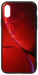 Чехол-накладка TOTO Print Glass Space Case Apple iPhone X/XS Rubin Red