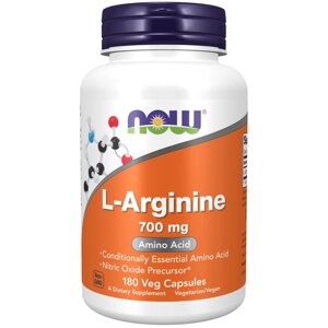 Амінокислота NOW L-Arginine 700 mg, 180 капсул