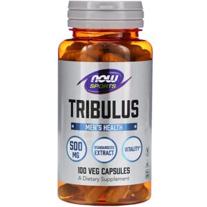 Стимулятор тестостерону NOW Tribulus 500 mg, 100 капсул