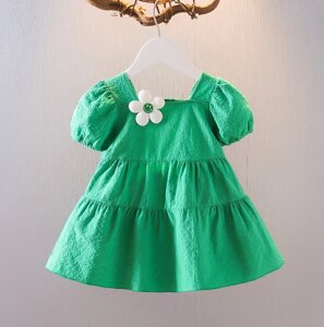 Сукня на літо дівчинці зелена 2087, розмір 74