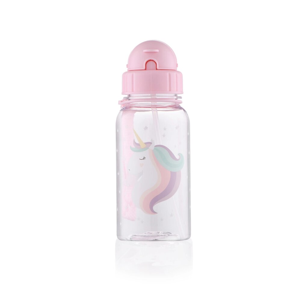 Пляшка для води дитяча Ardesto Unicorn AR-2252-PD 500 мл рожева від компанії Shock km ua - фото 1