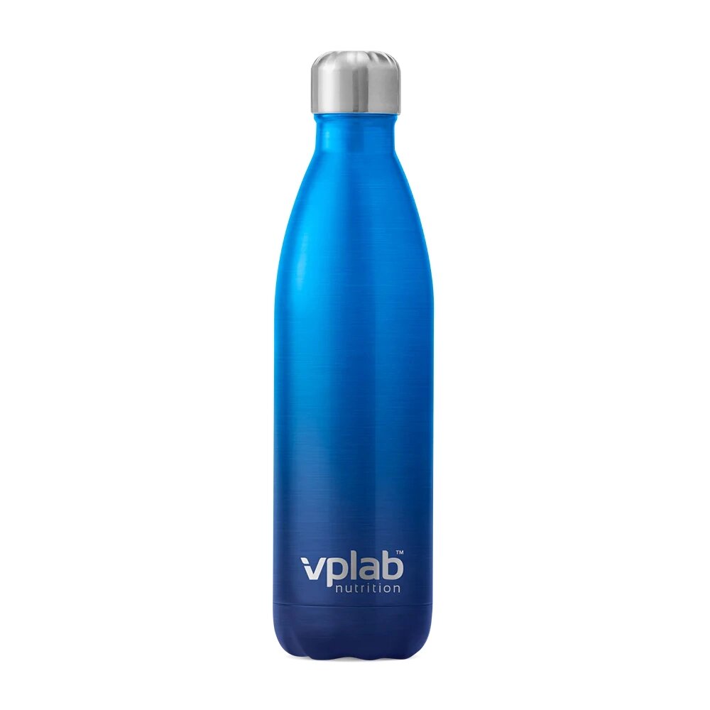 Пляшка VPLab Metal Water Bottle 500 мл, Blue від компанії Shock km ua - фото 1