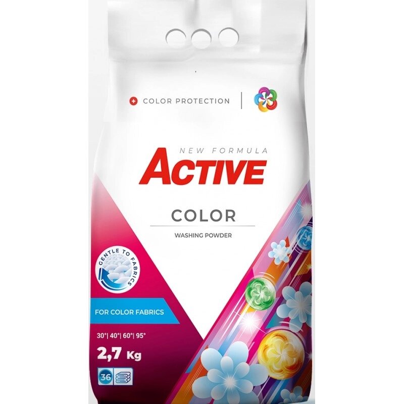 Порошок для прання Active Color 4820196010746 2.7 кг від компанії Shock km ua - фото 1