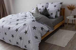 Постільна білизна двоспальне ТЕП Soft dreams Morning Star Grey 2-03858-25305 180х215 см сіра