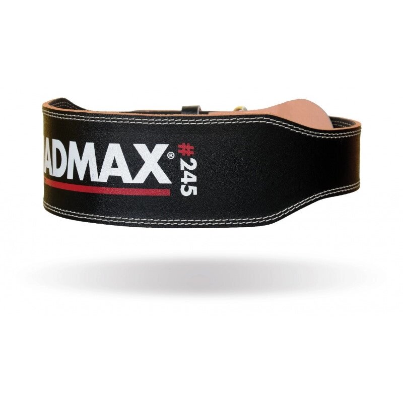 Пояс для важкої атлетики MAD MAX Leather MFB 245 Black XL від компанії Shock km ua - фото 1