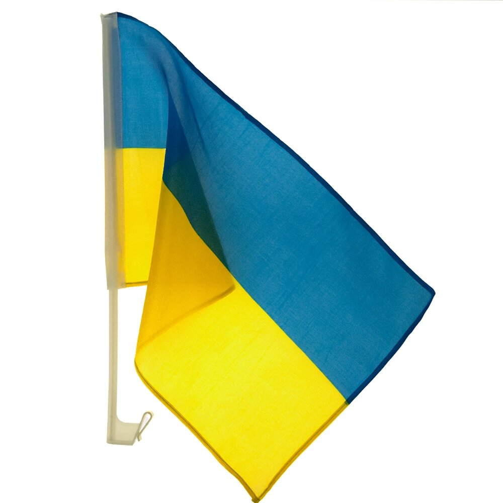 Прапор України 45х30 см автомлбільний від компанії Shock km ua - фото 1