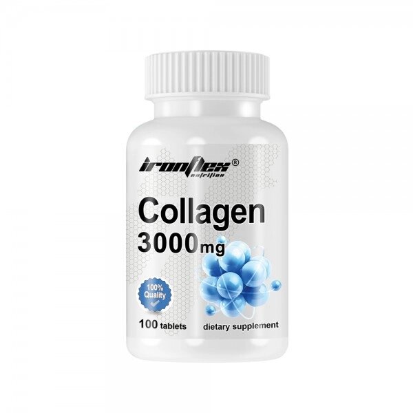Препарат для суглобів і зв'язок IronFlex Collagen 3000, 100 таблеток від компанії Shock km ua - фото 1