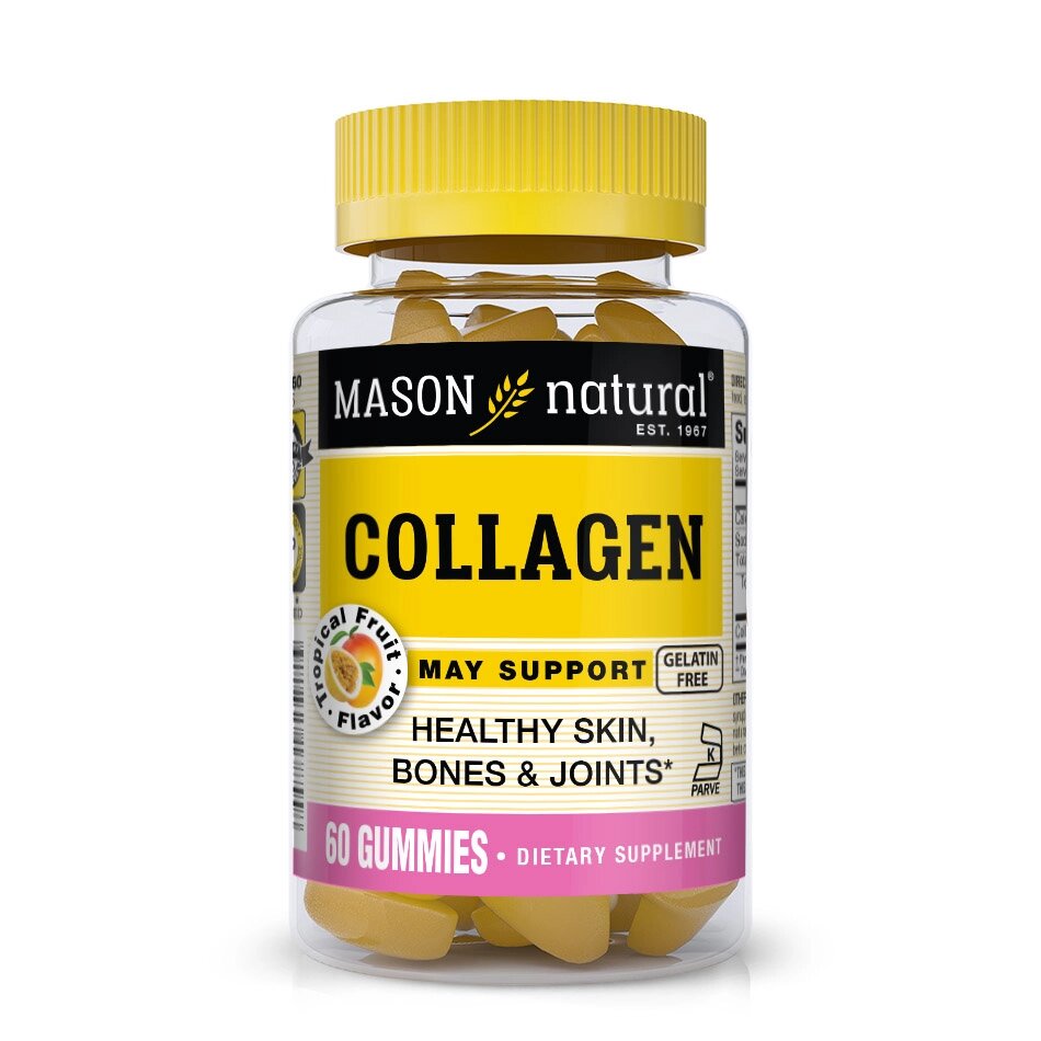 Препарат для суглобів і зв'язок Mason Natural Collagen, 60 жувальних таблеток від компанії Shock km ua - фото 1