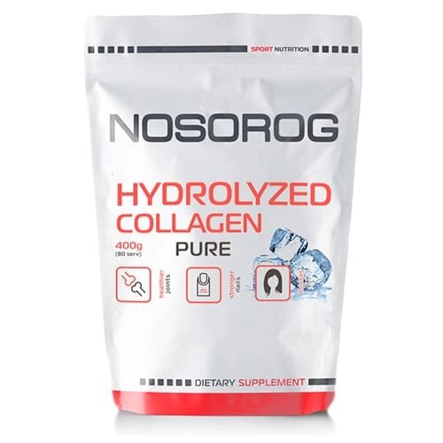 Препарат для суглобів і зв'язок Nosorog Hydrolyzed Collagen, 400 грам від компанії Shock km ua - фото 1