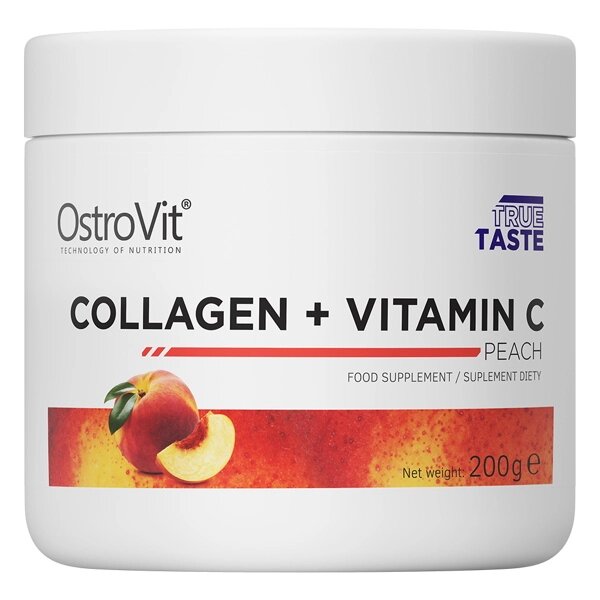 Препарат для суглобів і зв'язок OstroVit Collagen + Vitamin C, 200 грам Ананас від компанії Shock km ua - фото 1