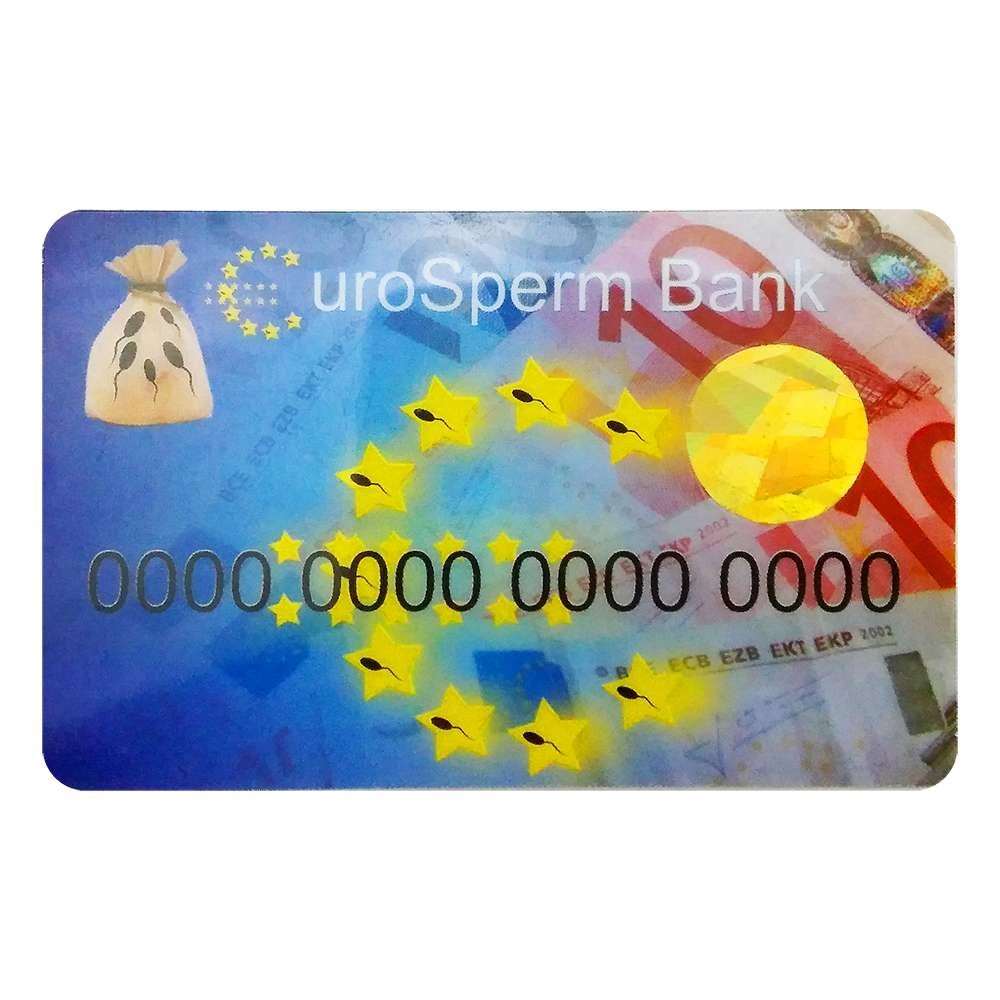 Прикольна кредитка EuroSperm Bank від компанії Shock km ua - фото 1