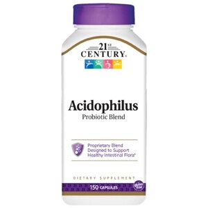 Пробіотики і пребіотики 21st Century Acidophilus Probiotic Blend, 150 капсул