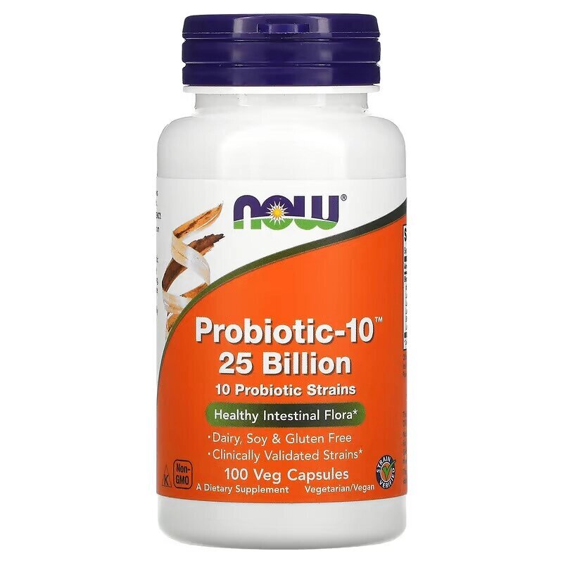 Пробіотики і пребіотики NOW Probiotic-10 25 billion, 100 вегакапсул від компанії Shock km ua - фото 1