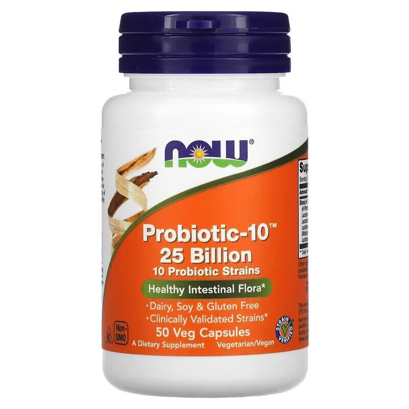 Пробіотики і пребіотики NOW Probiotic-10 25 billion, 50 вегакапсул від компанії Shock km ua - фото 1