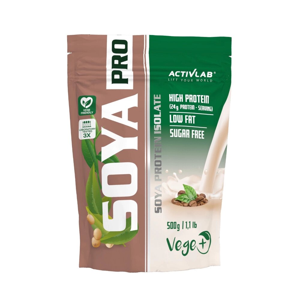 Протеїн Activlab Soya Pro, 500 грам Кава від компанії Shock km ua - фото 1
