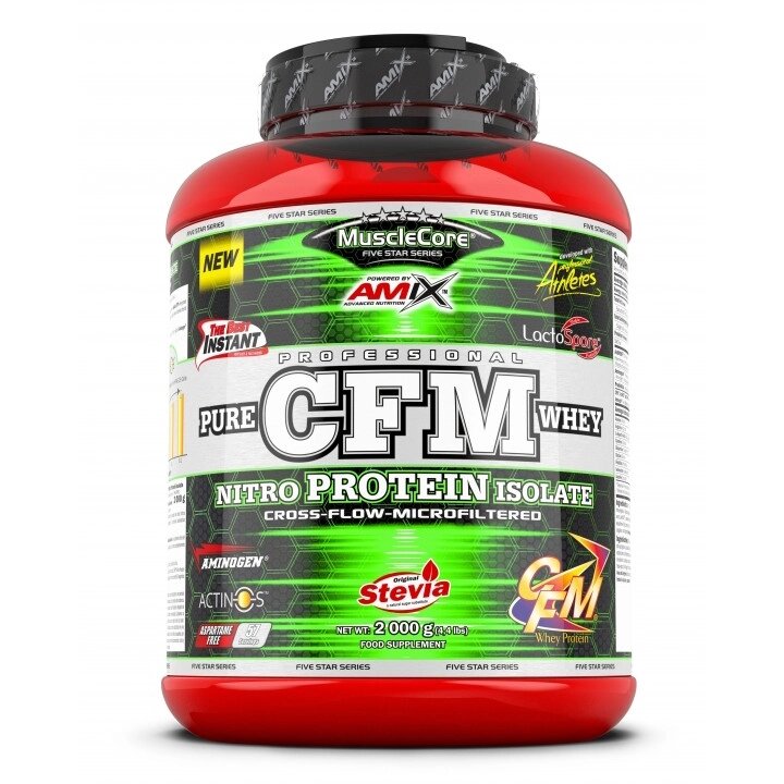 Протеїн Amix Nutrition MuscleCore CFM Nitro Protein Isolate, 2 кг Ваніль від компанії Shock km ua - фото 1