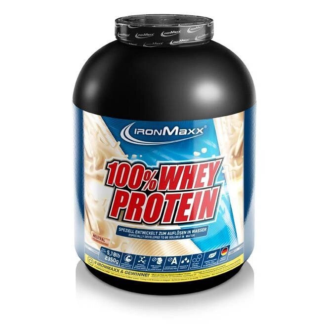 Протеїн Ironmaxx 100% Whey Protein, 2.35  кг Білий шоколад-полуниця від компанії Shock km ua - фото 1