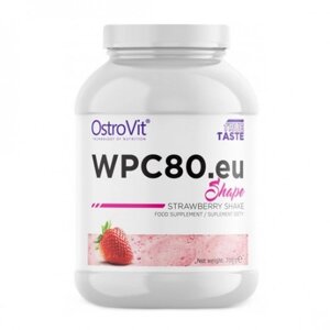 Протеїн OstroVit WPC 80. eu Shape, 700 грам - полуниця