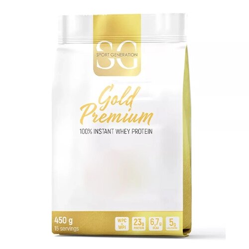 Протеїн Sport Generation Gold Premium 100% Instant Whey Protein, 450 грам Печиво з молочним шоколадом від компанії Shock km ua - фото 1