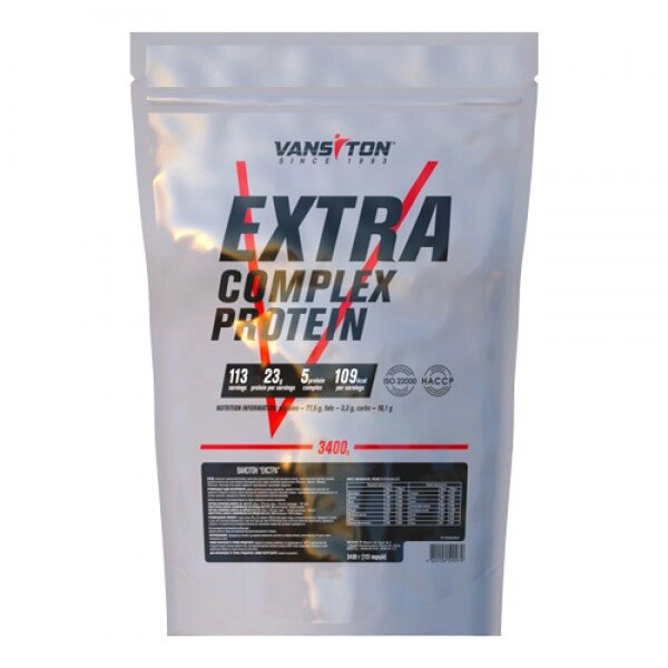Протеїн Vansiton Extra Complex Protein, 3.4 кг Шоколад від компанії Shock km ua - фото 1
