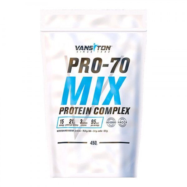 Протеїн Vansiton Pro-70 Mix, 450 грам Капучино від компанії Shock km ua - фото 1