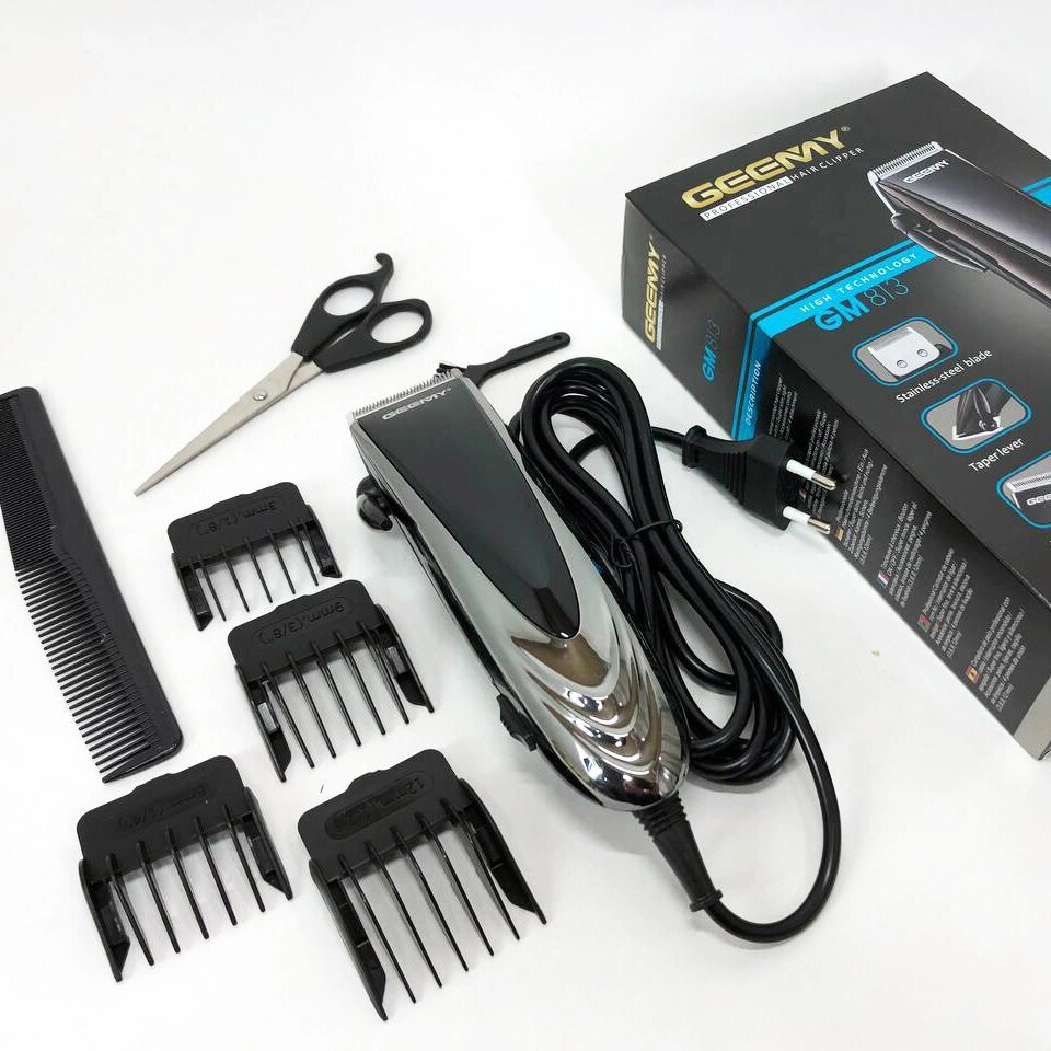 Провідна професійна машинка для стрижки волосся GEMEI GM-813, машинка для стрижки волосся домашня від компанії Shock km ua - фото 1