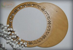 Рамка кругла з натягнутою канвою 31*31/23*23 ТМ Embroidery Craft RKd-001