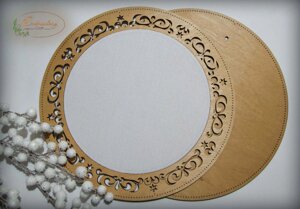 Рамка кругла з натягнутою канвою 31*31/23*23 ТМ Embroidery Craft RKd-003