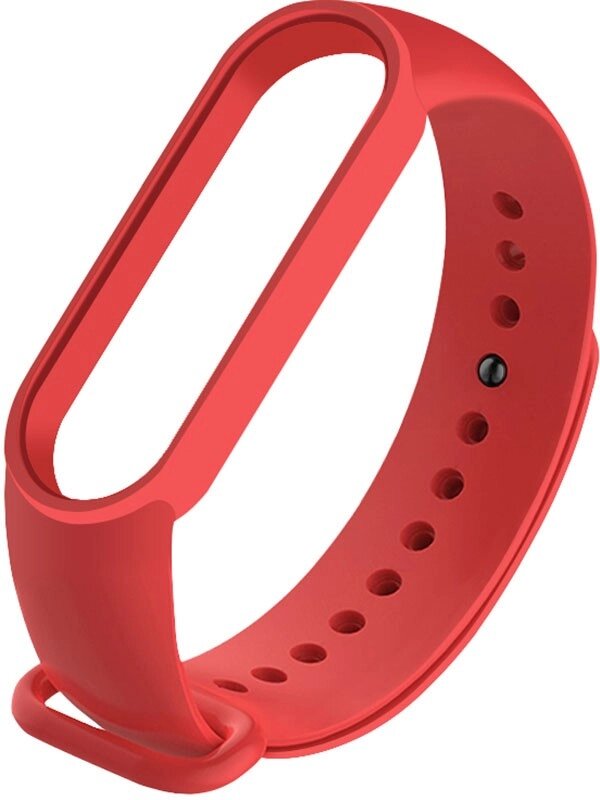 Ремешок UWatch Replacement Silicone Band For Xiaomi Mi Band 5/6/7 Red від компанії Shock km ua - фото 1