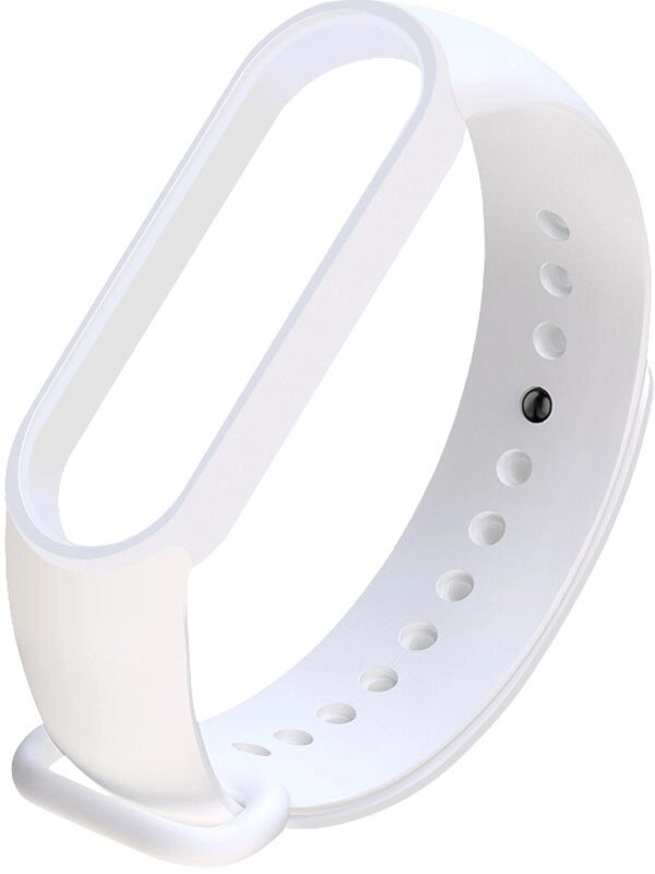 Ремешок UWatch Replacement Silicone Band For Xiaomi Mi Band 5/6/7 White від компанії Shock km ua - фото 1
