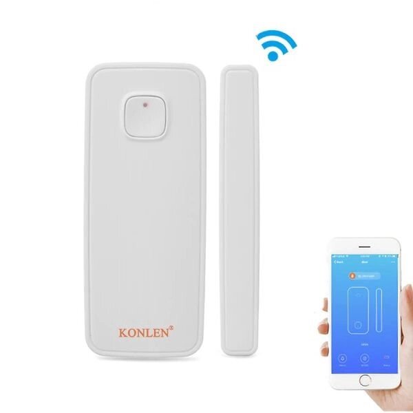 Розумний wifi датчик відкриття дверей або вікон Konlen KL-WD001, Iphone & Android App від компанії Shock km ua - фото 1