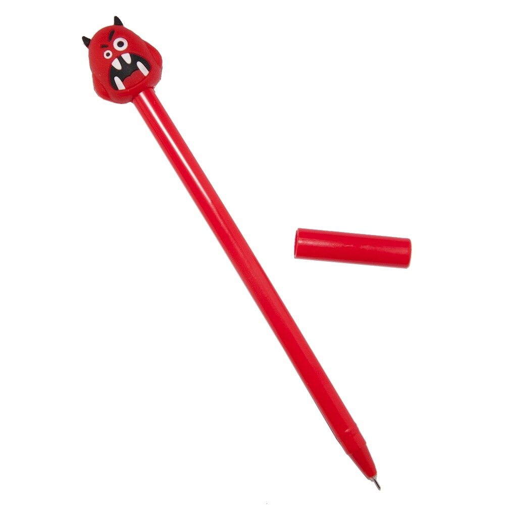 Ручка кулькова Монстрік (червоний) сувенір від компанії Shock km ua - фото 1