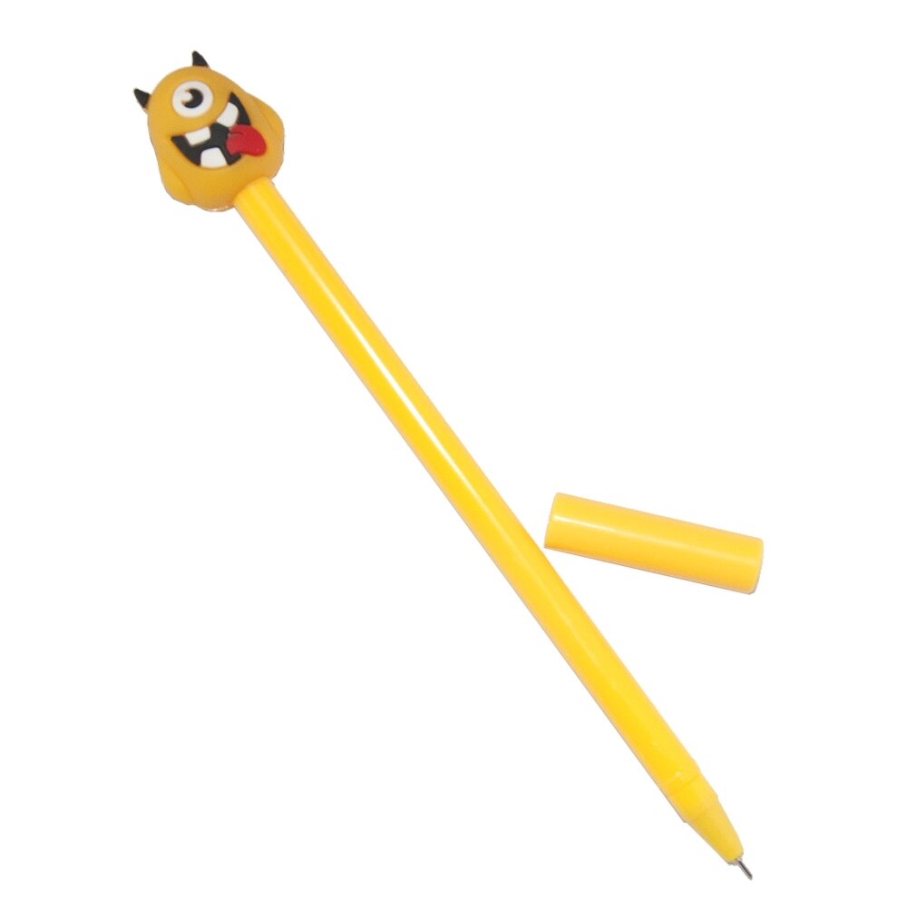 Ручка кулькова Монстрік (жовтий) сувенір від компанії Shock km ua - фото 1