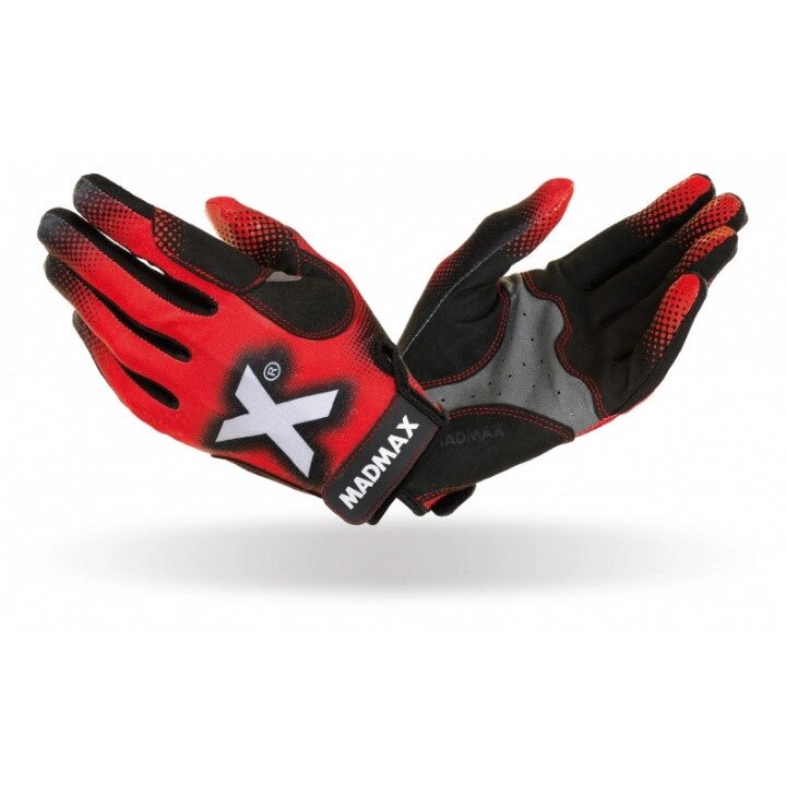 Рукавички для кросфіту MAD MAX CROSSFIT MXG 101, Black/Red M від компанії Shock km ua - фото 1