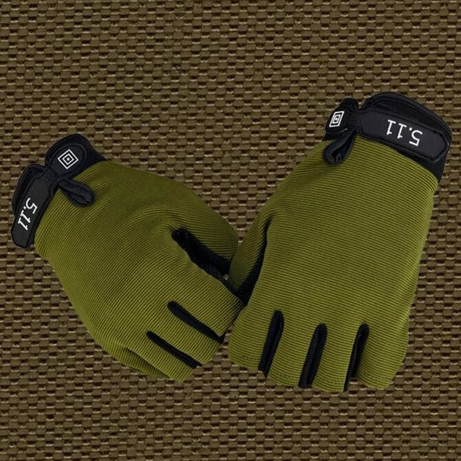 Рукавички тактичні безпалі, рукавички військові з відкритими пальцями та антиковзним покриттям від компанії Shock km ua - фото 1