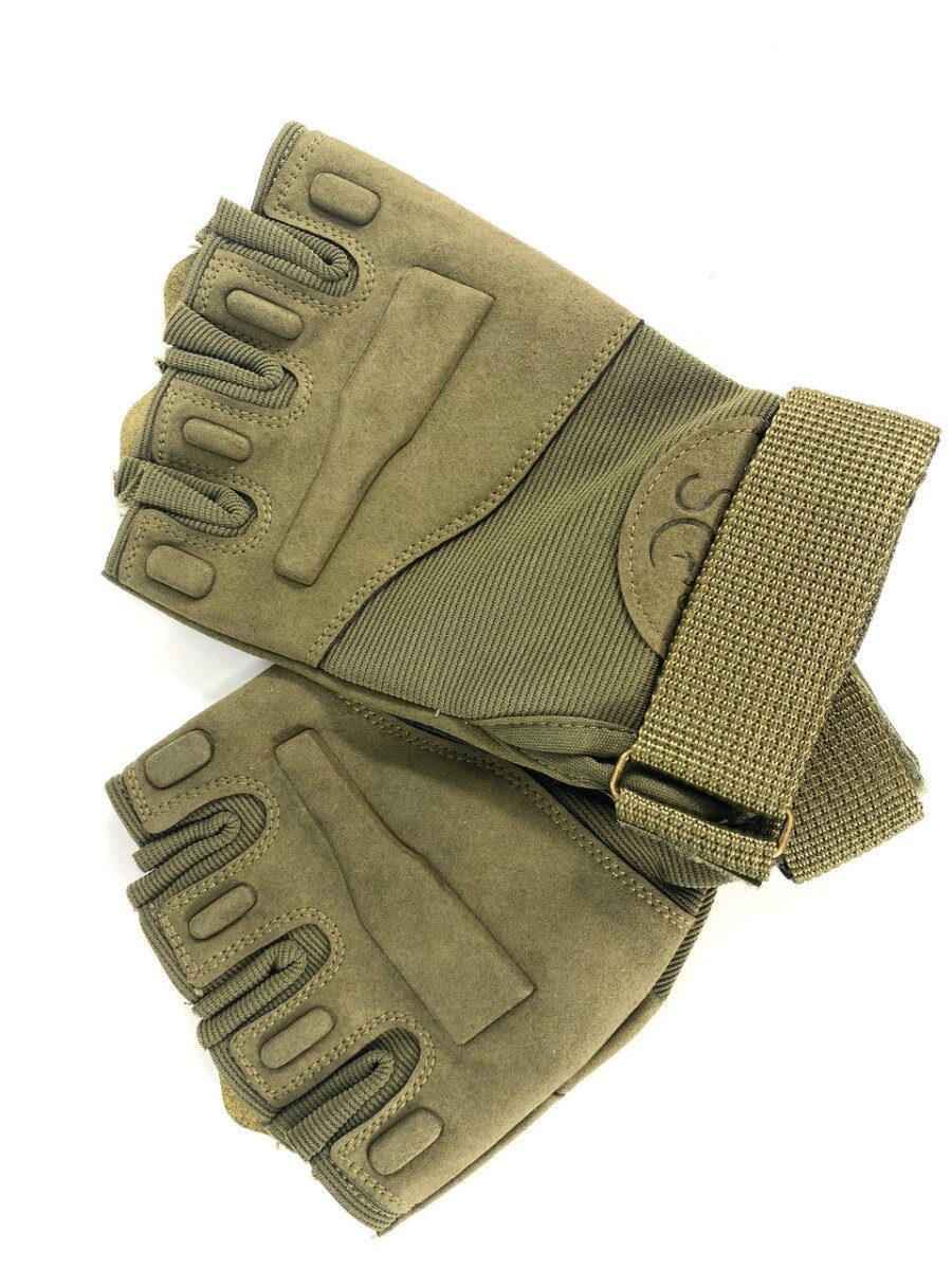 Рукавички тактичні військові з відкритими пальцями, безпальні рукавички від компанії Shock km ua - фото 1