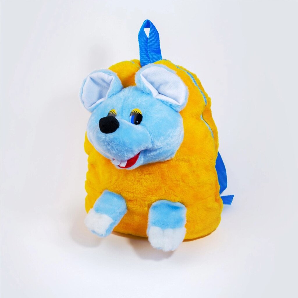 Рюкзак дитячий Zolushka Мишка 32см жовто-блакитний (ZL2672) від компанії Shock km ua - фото 1