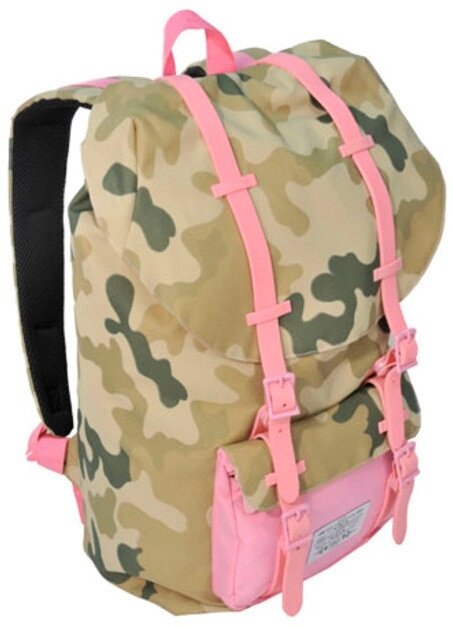 Рюкзак для ноутбука 15,6" Paso CM-192A камуфляж/рожевий 25 л від компанії Shock km ua - фото 1