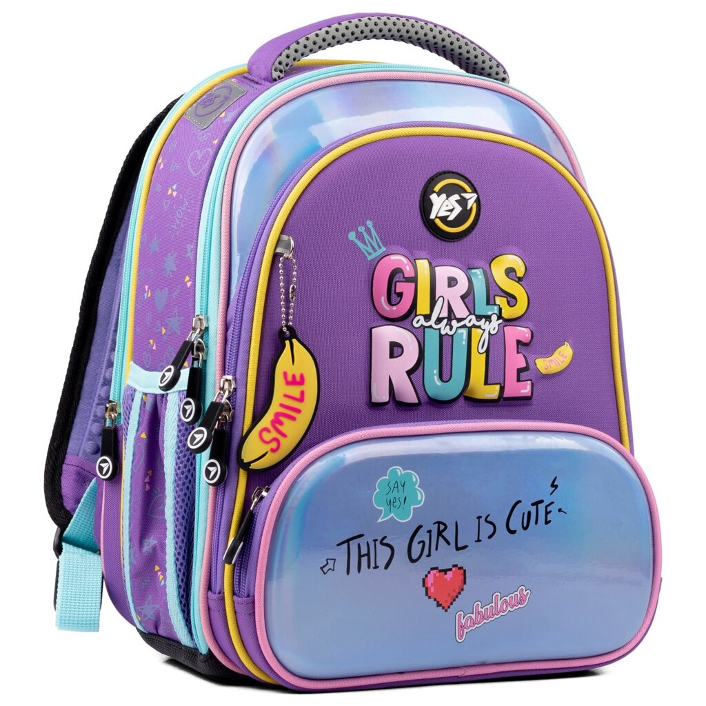 Рюкзак каркасний шкільний YES Premium Girls style 553203 17 л від компанії Shock km ua - фото 1