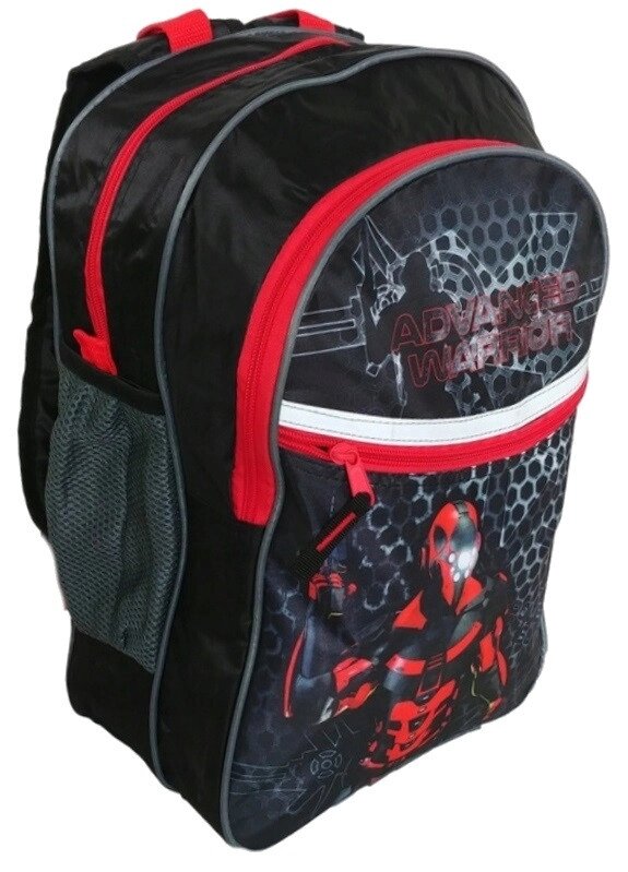 Рюкзак шкільний для хлопчика Paso Advanced Warrior чорний від компанії Shock km ua - фото 1