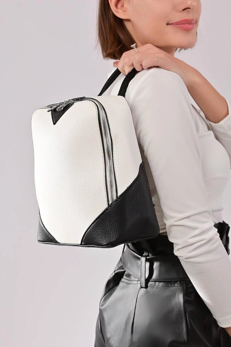 Рюкзак жіночий білий код 7-35 від компанії Shock km ua - фото 1