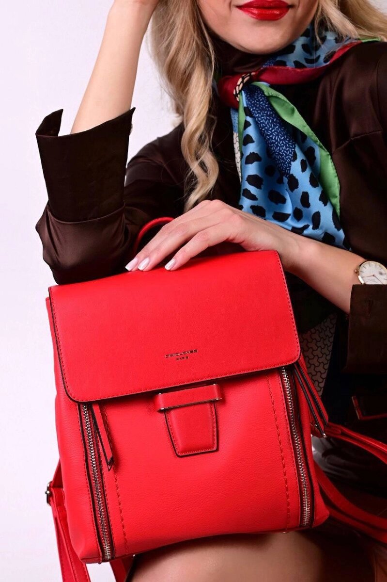 Рюкзак жіночий червоний код 7-5494 від компанії Shock km ua - фото 1